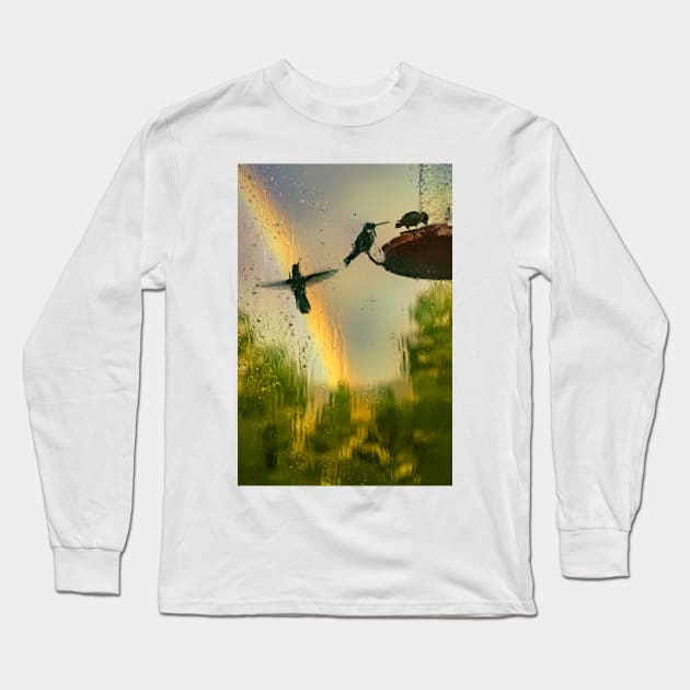 Summer Rain Long Sleeve T-Shirt by becky-titus